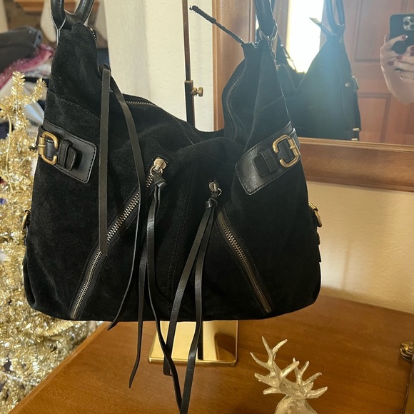 Club Monaco Black Suede Tote - Picture 5 of 10